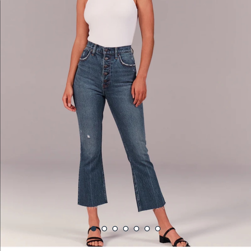 Abercrombie & Fitch Ulta High Rise Kick Flare Jean